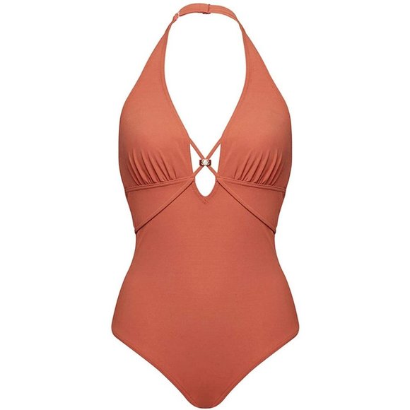 Figleaves Other - NWT $100 Womens Size 4 Halter Shaping 1Pc Swimsuit
